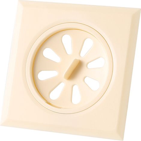 Bouchon de Vidange de Douche Multifonction Amovible avec Filtre Anti-Odeur – Pour Salle de Bain beige 2 pcs (1/5)