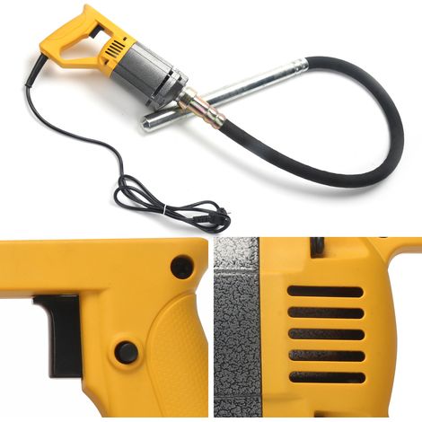 Jiubiaz Vibrateur à béton 1000W avec flexible renforce 1,5m Betonniere vibrante tete 35mm Haute puissance (1/5)