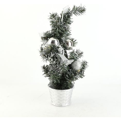 GARRYFIZH Mini arbre de nol artificiel de table, 40cm, décoration de nol avec lumière LED, décoration pour le jour de nol