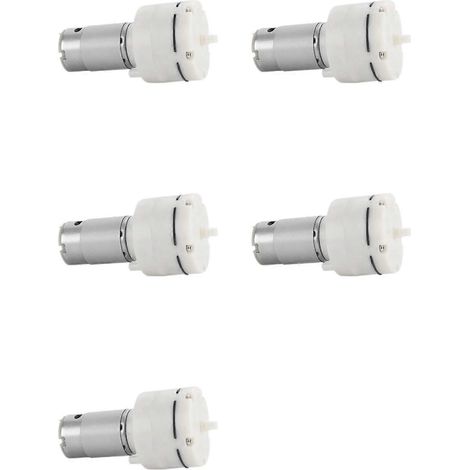 Cinq moteurs de pompe à vide miniatures RS555, 12 V, 15 litres/minute, pompes à air électriques silencieuses, pompes à air pour machines de revêtement sous vide, pompes pour aquarium. (1/5)
