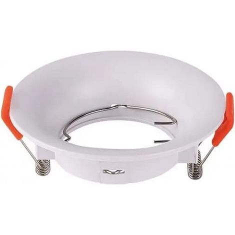V-TAC VT-920-W portafaretto led da incasso rotondo faretto GU10 colore bianco in policarbonato sku 6632