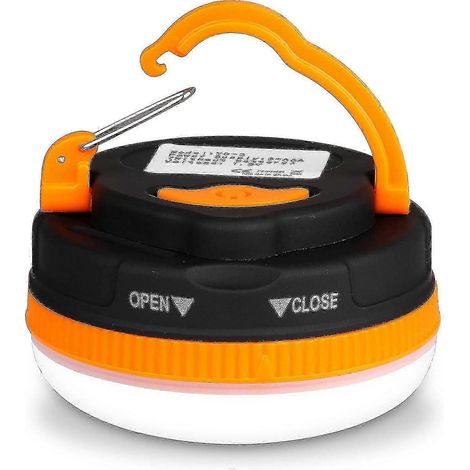 Lampe de camping LED portable avec 5 modes d'éclairage et crochet