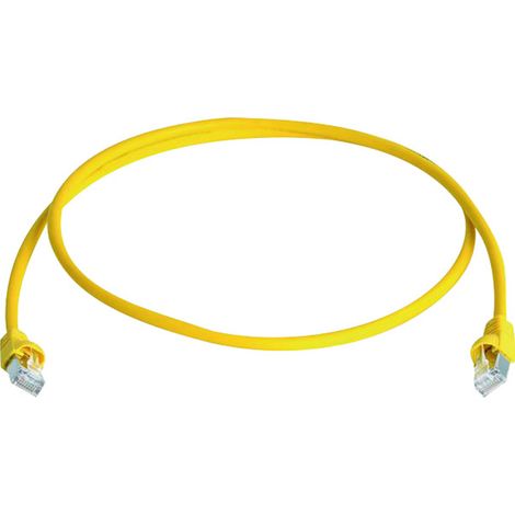Telegärtner 100009132 RJ45 Patchkabel CAT 6a S/FTP 25.00 m Gelb Flammwidrig, Halogenfrei, UL-zertifi (1/2)