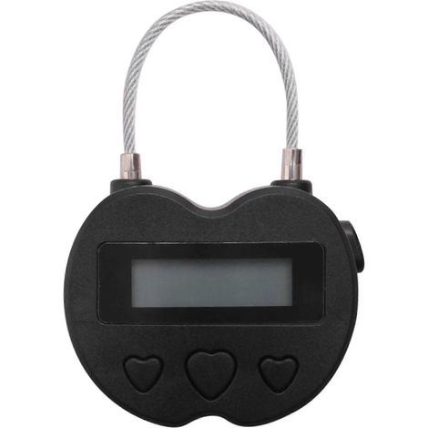 Cadenas électronique à minuterie avec écran LCD, rechargeable par USB, verrou temporaire pour la sécurité des voyages
