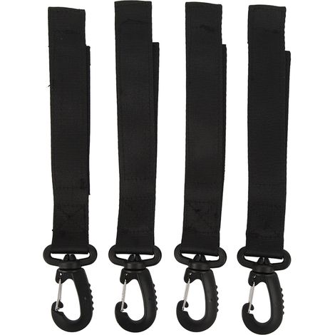 4 Pièces Attache Pagaie Réglable pour Kayak, Clip Résistant à la Corrosion en Nylon, Support pour Pagaie de Canoë (1/5)