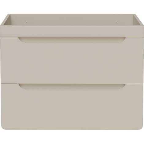Meuble sous vasque suspendu coloris beige – 80 cm – ARUBA (1/3)