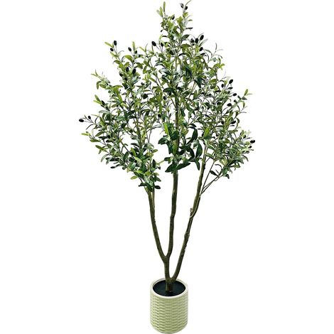 Arbre à olives artificiel, feuilles réalistes, branches ajustables, 210cm (1/2)