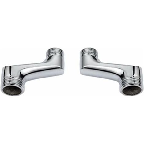 Shower elbow fitting brass angle reducing fitting adjustable swivel arm wall elbow fitting 1/2 3/4 offset fitting chrome MUMU (1/3)