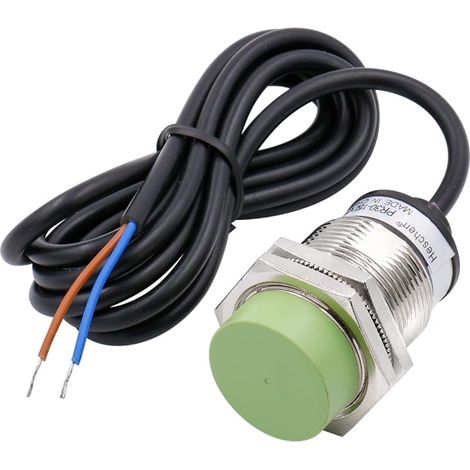 Capteur de proximité inductif PR30-15DO de type cylindrique, détection de 15 mm, M30 rond, non blindé, 12-24 VDC 2 fils, NO (normalement ouvert) CE