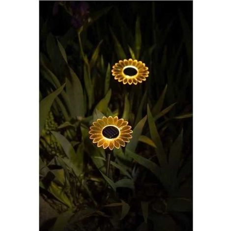 Galix Leuchtende Sonnenblume Garten Dekoration Gelb 44 cm (1/3)