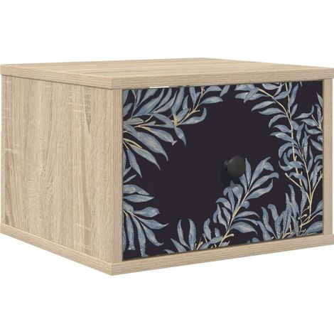 Cabinet de chevet mural DOKKUM Chêne Sonoma 36 x 33 x 25 cm vidaXL (1/5)