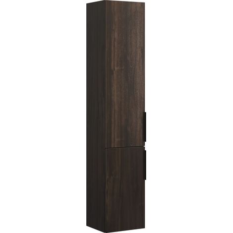 Armoire haute Burg Eqio, mélamine, 1760 x 350 x 320 mm, châtaignier, truffe naine, GR0200