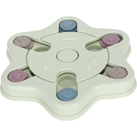 Plateau distributeur de nourriture pour chien et chat, gamelle interactive en forme d'hexagramme, mangeoire à alimentation lente pour chat. (1/5)