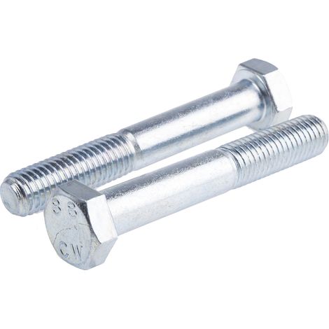 Vis à tête hexagonale, Acier Passivé, zinc, M12 x 80mm ( Prix pour Boîte de 25 )