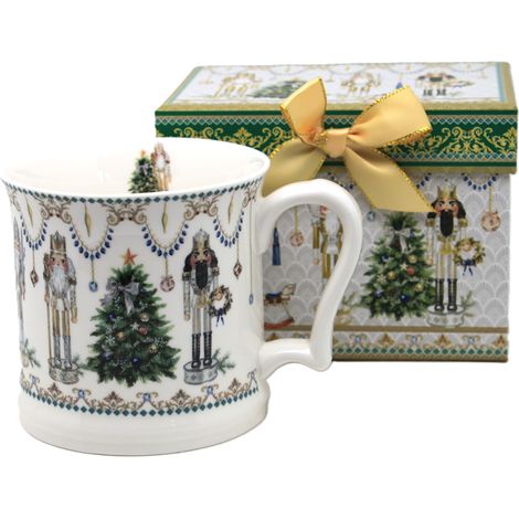 Taza navideña de porcelana de 450 ml con motivo del Cascanueces. (1/5)