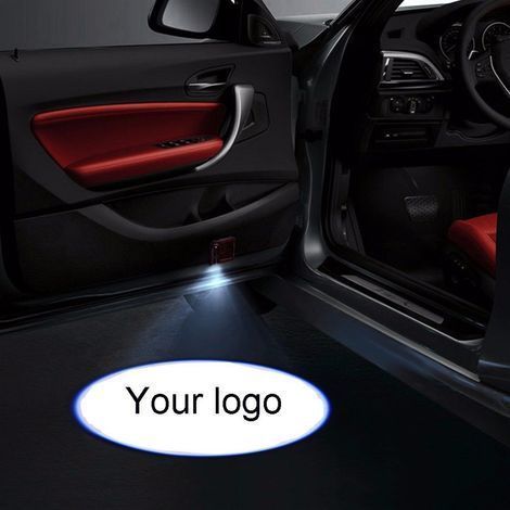 2 Stück kabellose LED-Laserprojektoren für Autotüren mit Logo- und Schatteneffekten