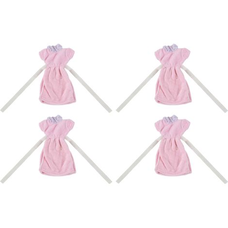 Serviette de Main Enfant Douce en Fibre Superfine - Éponge de Cuisine Rose Corail (1/5)