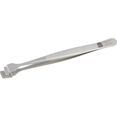 Brucelles RS PRO pointe Pastille en inox, L. 125 ( Prix pour 1 ) (1/3)