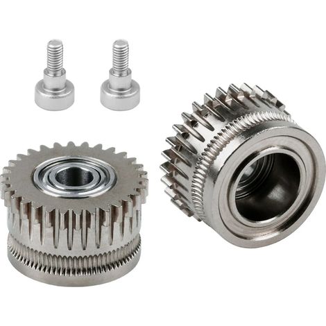 Kit d'engrenages d'extrudeuse en acier trempé plaqué Ni, tout métal, haute dureté, remplacement pour pièces d'imprimante 3D K1 Maximum (1/5)