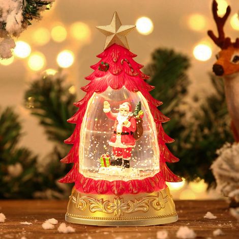 Lanterne Noel, Boule a Neige Noel, LED Boules à Neige de Noël, Decoration Noel, Lanterne de Noel, Boule à Neige de Noel Lumineuse,Decoration Table Noel,Décorations de Vintage,Christmas Decorations (1/5)