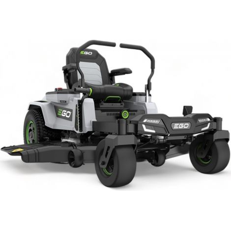 Ego Power+ – Tondeuse autoportée à virage zéro 132 cm – 4 batteries 56V 10Ah – Chargeur mural 1600W – Modes de conduite personnalisables (1/5)