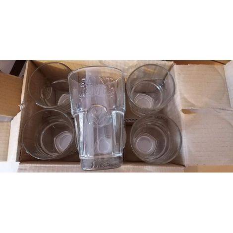 Lot de 6 verres Rhum St James - 30 cl - Modèle 2020 - Neufs