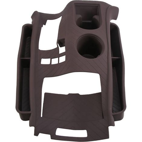 color: Brown Material: Silicone Center console protective pad, gear shift panel, cup holder protective pad (1/5)