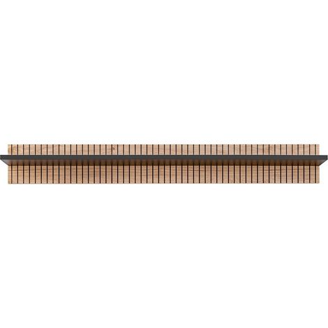 Scaffale da parete NIELSEN – 160 cm quercia e nero – Design contemporaneo
