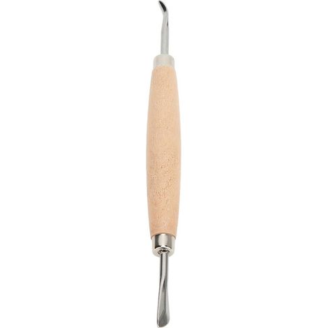 Outils de sculpture sur cuir légers avec manche en bois, pour pressage et découpe des bords de cuir, kit d'outils de finition artisanale pour travail du cuir (1/5)