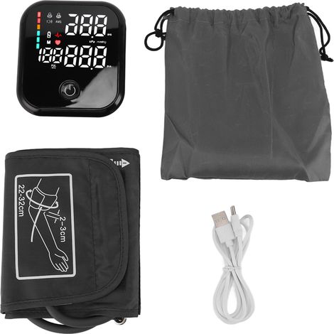 Tensiomètre Bras Parole Haute Précision 1200mAh Écran Tactile Moniteur Tension Artérielle pour Pouls Fréquence Cardiaque (1/5)