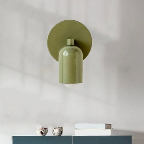 Applique Murale Nordique Colorée 2 Pièces, Éclairage LED Moderne E27 pour Chambre à Coucher, Couloir, Hôtel, Décoration Intérieure (1/5)