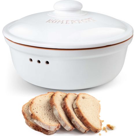 Römertopf - Pentola per Il Forno, Rotonda, Colore: Bianco (1/4)