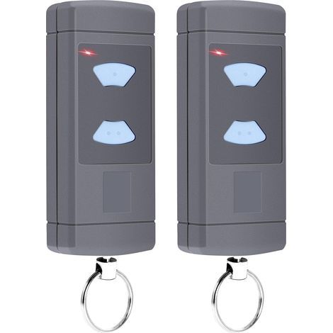 Pack of 2 handheld garage door transmitters HSE2-868, HSM4-868, HS4-868, compatible with Blue Buttons 868.3MHz garage door remote control, 2 channels (1/5)