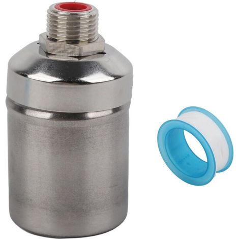Robinet à bille à flotteur 1/2in Réservoir de contrôle automatique du niveau d'eau Robinet à bille flottant en acier inoxydable (1/5)