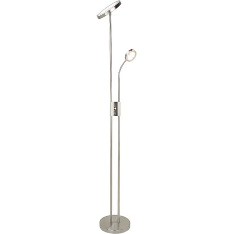 Lampadaire chromé satiné LED+liseuse 23W Ophus Rabalux (1/4)