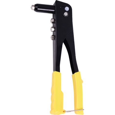 Nietpistole aus Kohlenstoffstahl, kraftsparend, handbetrieben, mit einem Zug, gelb, 9,5 Zoll (1/5)