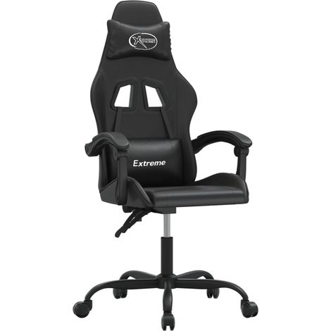 Maison Exclusive - Sedia da Gaming Nera in Similpelle