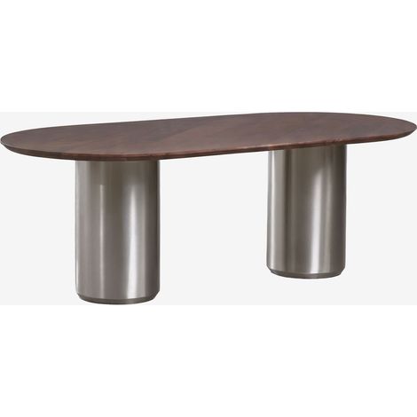 Table de salle à manger ovale 220 x 110 cm Luceida SKLUM Poignée en bois foncé