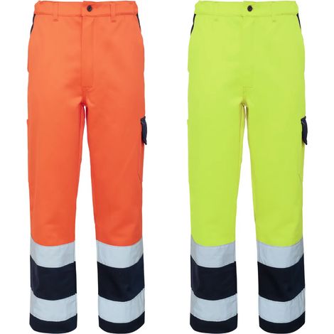 Pantaloni Alta Visibilita Invernali Rossini Arancio-Navy L