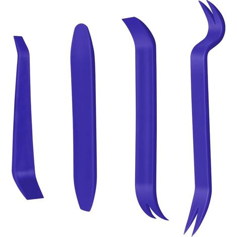4Pcs Outil Demontage Garniture Voiture, Outils Plastique Dur, Professionnel Voiture Démontage Installation Outil Kit pour Voiture Radio Audio, Tableau de Bord, Installateur Pry Outil (1/5)