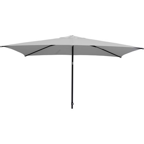 Ombrellone da Giardino 3x2 m Palo Ø38 mm in Alluminio Tessuto Poliestere Trend Bianco (1/5)