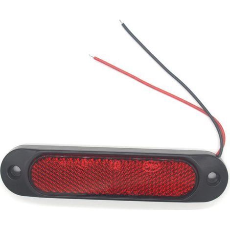 AIDUCHO - 2 piezas - Luces laterales reflectantes rojas para camión, remolque, caravana, 27 LED (1/4)