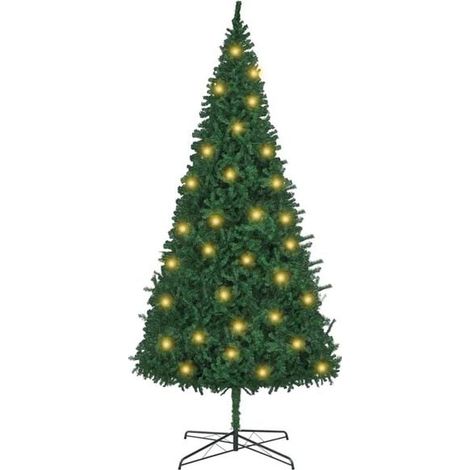 Sapin de Noël Vert 400 cm PVC, Décoration de Noël (1/5)