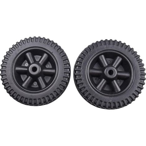 Roues de gril en plastique de 15,2 cm pour barbecues à gaz Charbroil multi-marques, roulettes de rechange de 152 mm de diamètre pour trou de 8 à 10 mm (noir) (1/5)