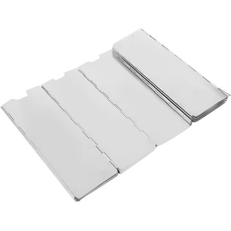 Pare-brise de chauffage portable à cassette en alliage d'aluminium 16 pièces pour pique-nique (1/5)