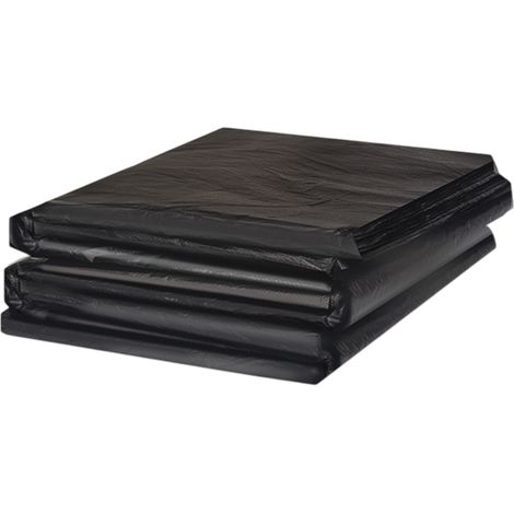 Sacs poubelles noirs plats écologiques 15L 20L 25L 30L 50L 60L pour poubelles extérieures (1/5)