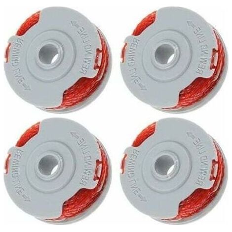 Lot de 4 Bobine Fil Coupe Bordure pour Flymo FLY021 Bobine de Fil Debroussailleuse Bobine de Rechange pour flymo Coupe Bordure 36ft/1,5 mm (1/4)