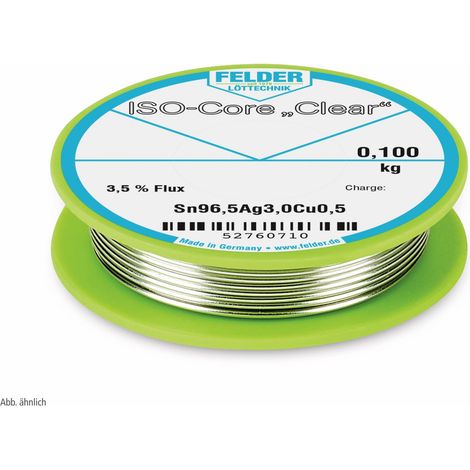 Felder ISO-Core Clear SAC305 hilo de soldadura transparente