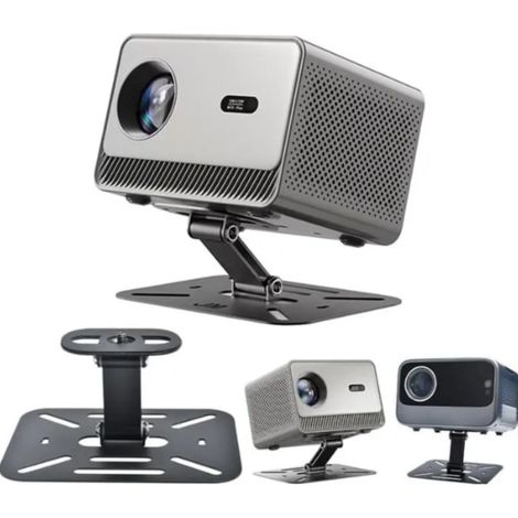 Support Pour Projecteur - Aluminium - Rotation 360° - Montage Table Plafond Mural - Charge Max 5 Kg - 1 Pièce (1/5)