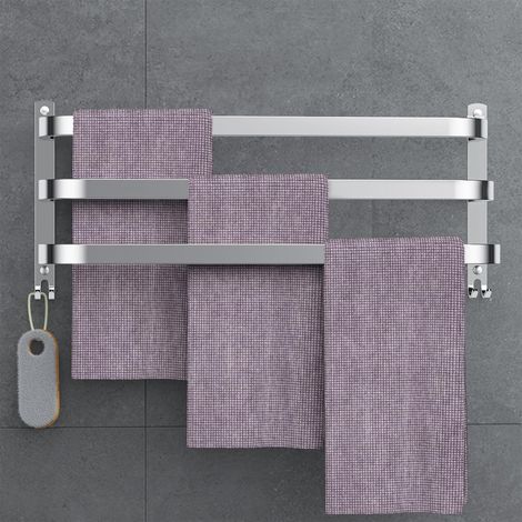 Handtuchhalter ohne Bohren Silber Wand Bad Küche Set Silber12 60CM (1/5)